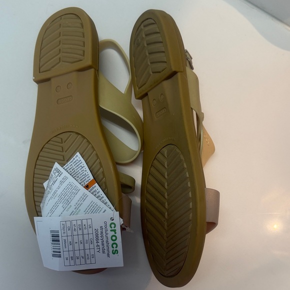 CROCS Beige and Pink Sandals - Picture 2 of 2